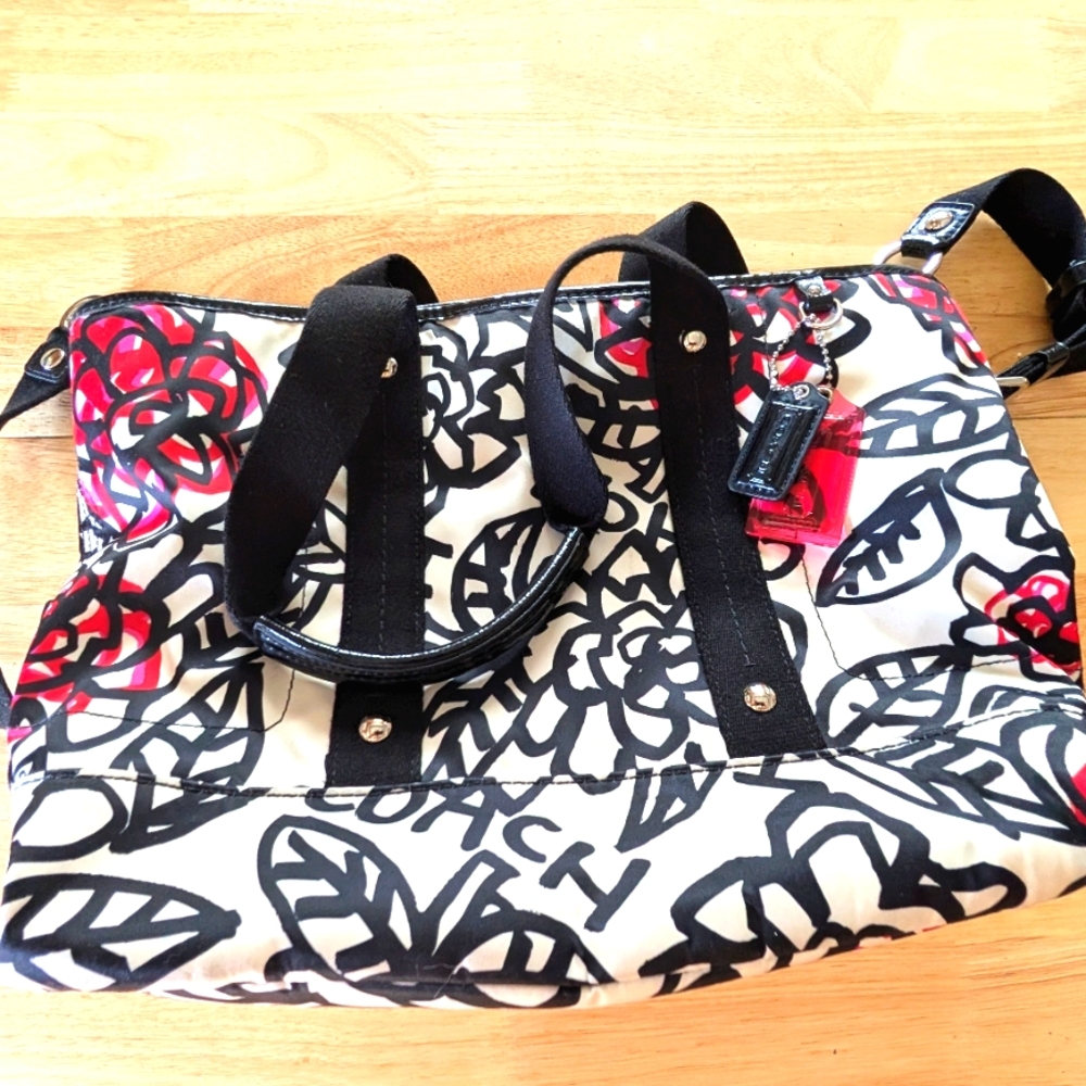 Coach Flowered Graffiti Bag. Unused